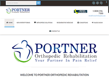 Tablet Screenshot of portnerorthopedic.com